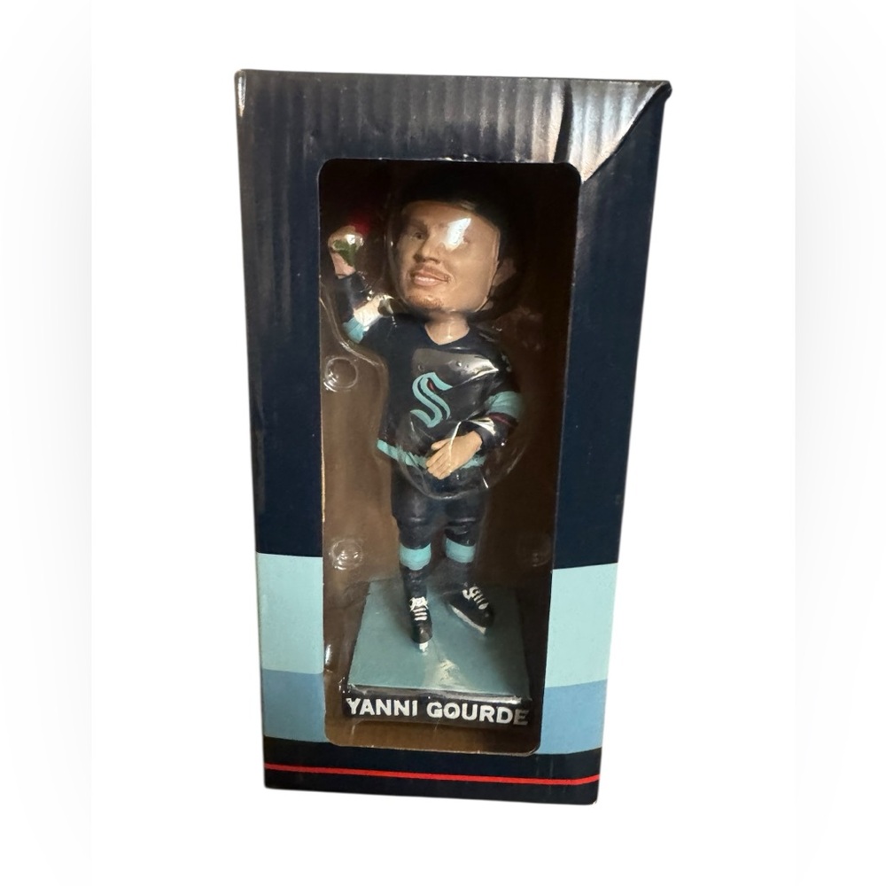 NEW! YANNI GOURDE Bobblehead NHL Seattle Kraken #37 11/23/2022 NWT